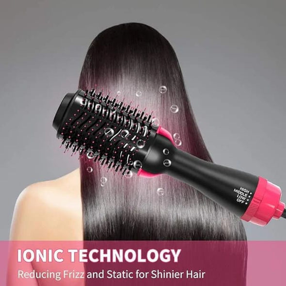 hair dryer/one step 3 in 1 hair dryer and volumizer/hot air brush-comb for dring/straightening.and curling random color