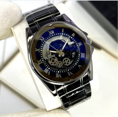 men's watch/aa1 proking men's watch roman number dial black chain style strap