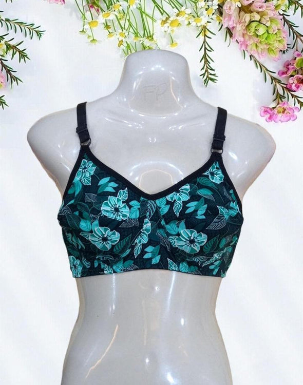 BRA/ice silk printed light weigt non-padded bra